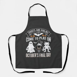Ghosts and Goblins Halloween October Final Day_1 Apron