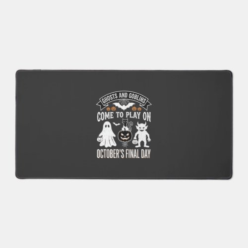 Ghosts and Goblins Halloween October Final Day_1 Desk Mat