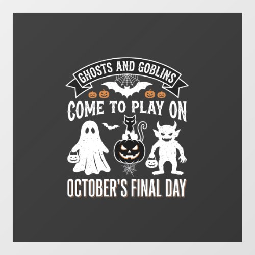 Ghosts and Goblins Halloween October Final Day_1 Floor Decals