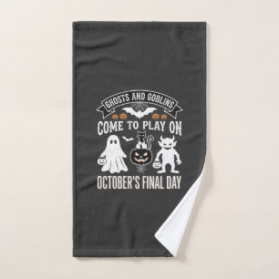 Ghosts and Goblins Halloween October Final Day_1 Hand Towel