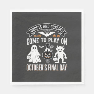 Ghosts and Goblins Halloween October Final Day_1 Napkins