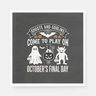 Ghosts and Goblins Halloween October Final Day_1 Napkins