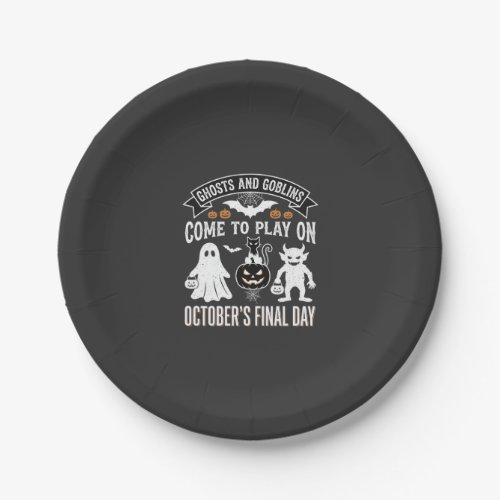 Ghosts and Goblins Halloween October Final Day_1 Paper Plates