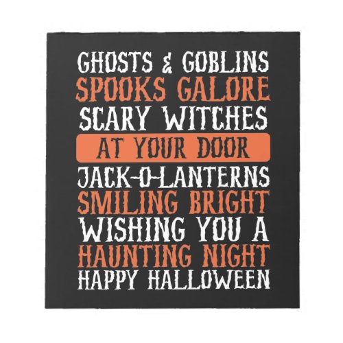 Ghosts and Goblins Notepad