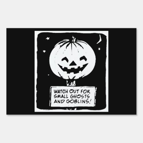 Ghosts And Goblins Yard Sign