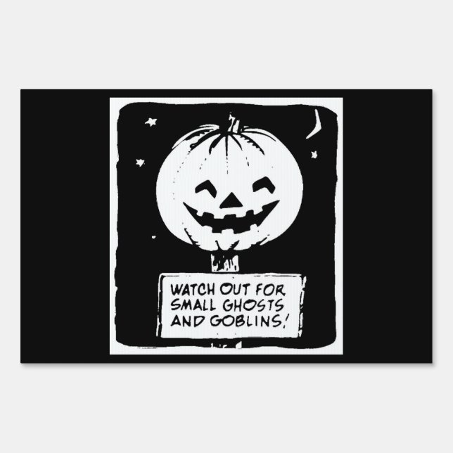 Ghosts And Goblins Yard Sign (Front)