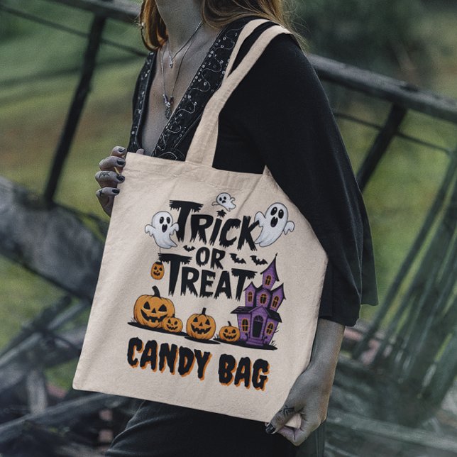 Ghosts and pumpkins for Halloween fun! Tote Bag (Creator Uploaded)