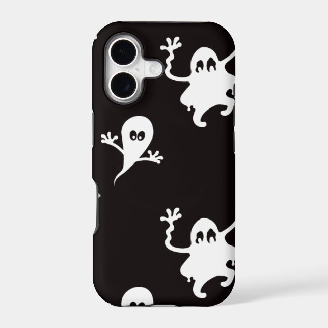 ghosts black iphone case (Back)