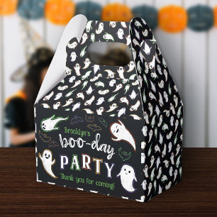 Ghosts Boo-Day Halloween Birthday Thank You Favor Boxes