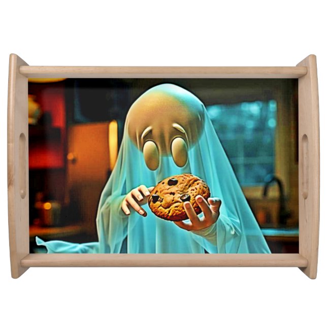 Ghost's Craving for Cookies Serving Tray (Front)