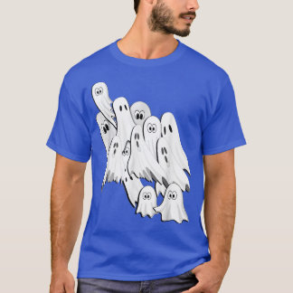 Ghosts Design Funny Halloween  T-Shirt