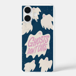 Ghosts Don’t Care - Cute Pastel Goth Halloween iPhone 16 Case