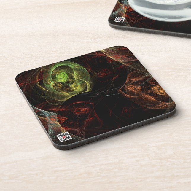 Ghosts Drink Coaster (Left Side)