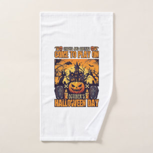 Ghosts Goblins Halloween Come Play October Haunted Hand Towel