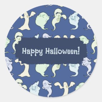 Ghosts Haunted Halloween Pixel Art Pattern