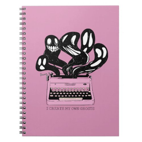 Ghosts in a Pink Typewriter Notebook