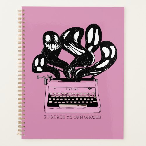 Ghosts in a Pink Typewriter Planner
