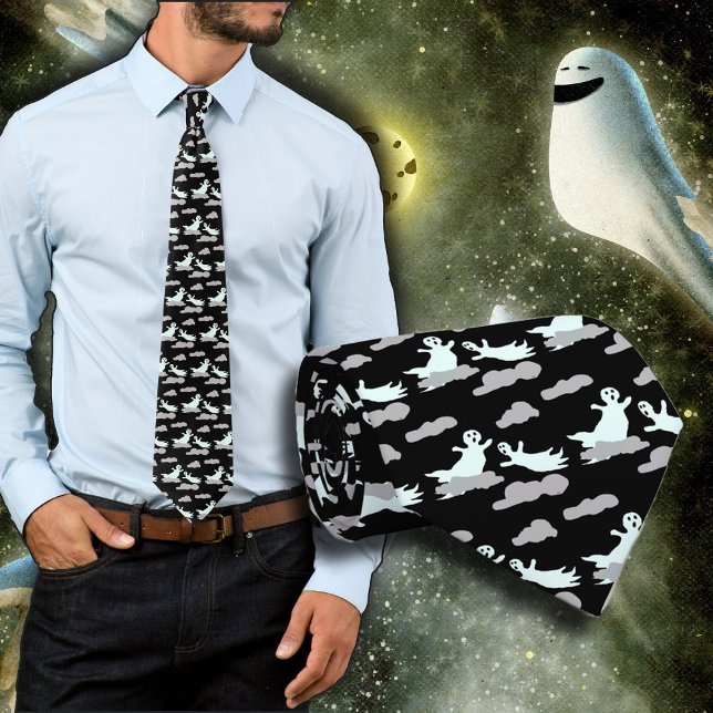 Ghosts in the Clouds Black and White Tie (Creator Uploaded)