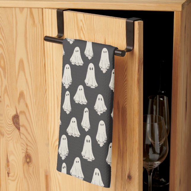 Ghosts Kitchen Towel (Thirds Fold)