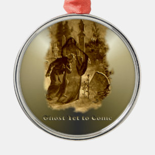 Ghosts of Christmas - A Christmas Carol Metal Ornament