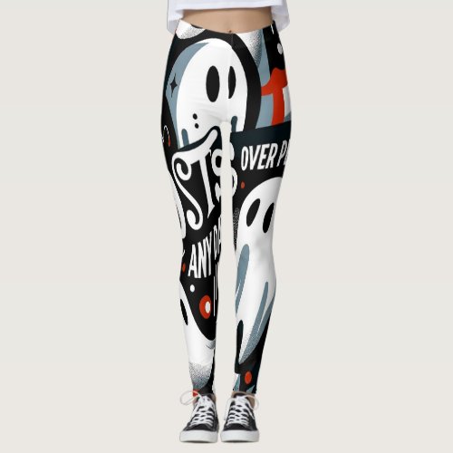 Ghosts Over People Any Day Leggings