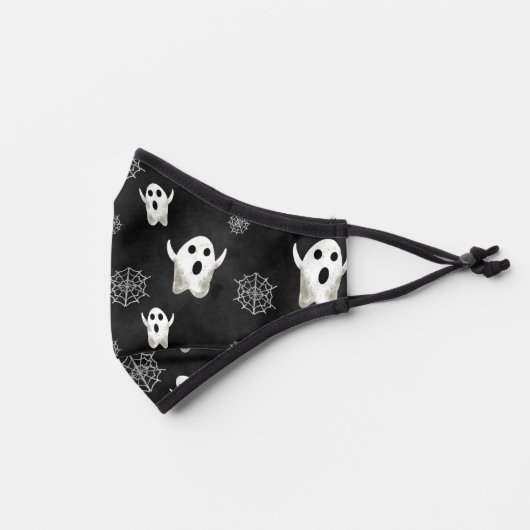 Ghosts pattern premium face mask (Left)