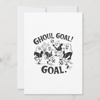 Ghosts playing a game of soccer invitation