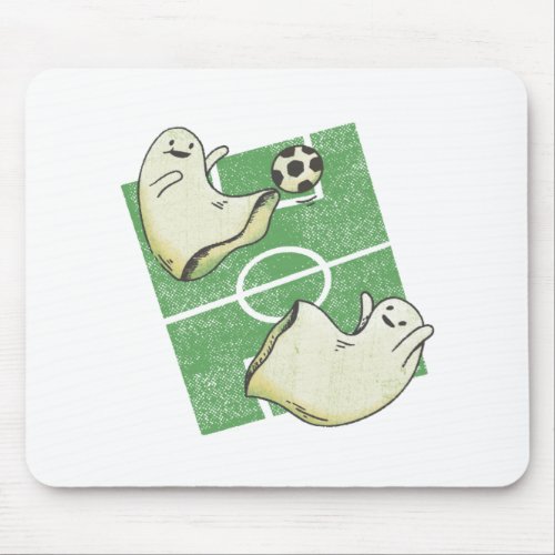 Ghosts playing football mouse pad