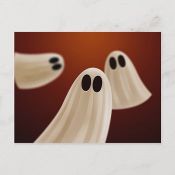 Ghosts Postcard by vladstudio at Zazzle