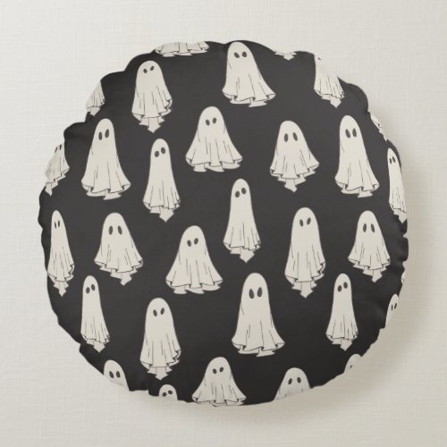 Ghosts Round Pillow