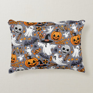 Ghosts Spooky and Creepy Cute Monsters Accent Pillow