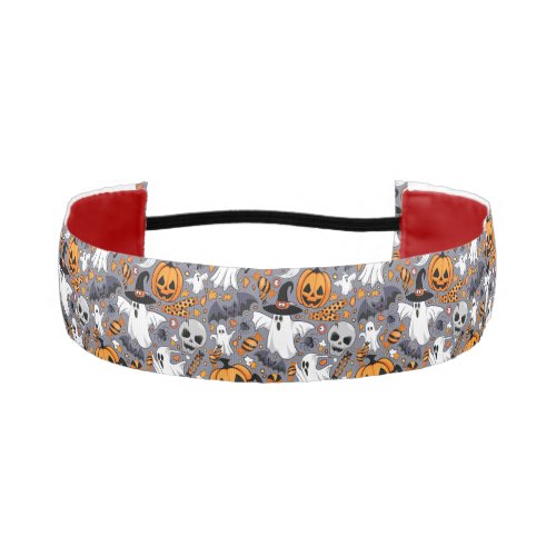 Ghosts Spooky and Creepy Cute Monsters Athletic Headband