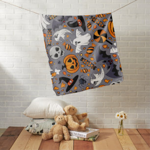 Ghosts Spooky and Creepy Cute Monsters Baby Blanket