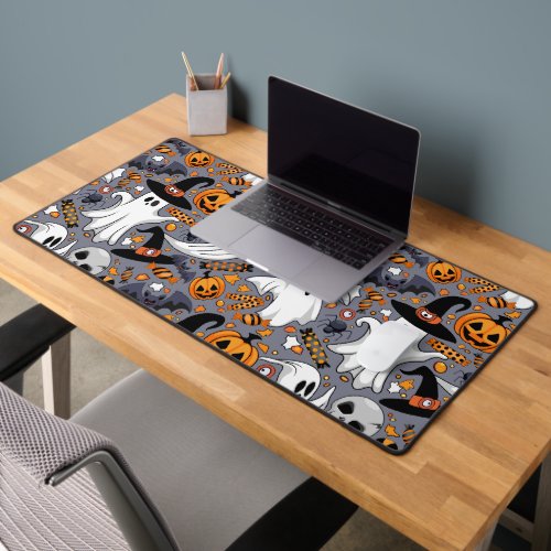 Ghosts Spooky and Creepy Cute Monsters Desk Mat