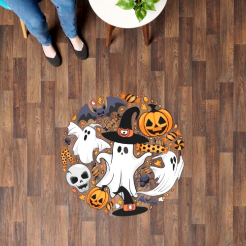 Ghosts Spooky and Creepy Cute Monsters Floor Decals