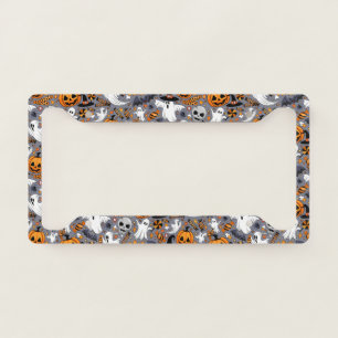 Ghosts Spooky and Creepy Cute Monsters License Plate Frame