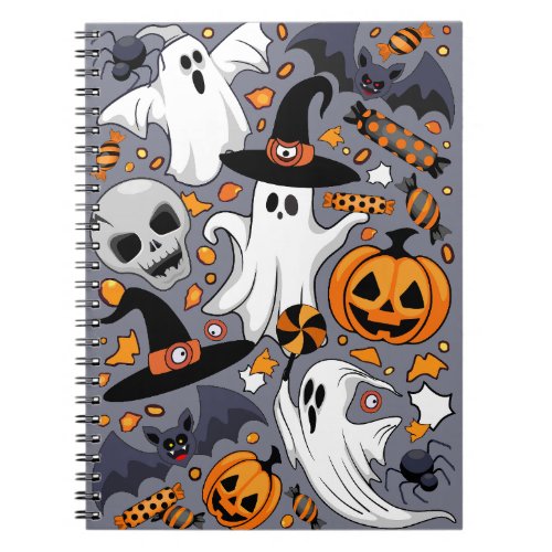 Ghosts Spooky and Creepy Cute Monsters Notebook