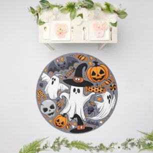 Ghosts Spooky and Creepy Cute Monsters Outdoor Rug