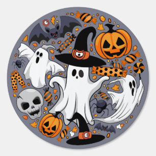 Ghosts Spooky and Creepy Cute Monsters Sign