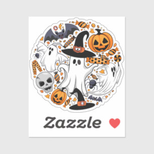 Ghosts Spooky and Creepy Cute Monsters Sticker