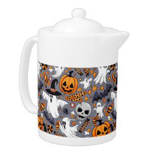 Ghosts Spooky and Creepy Cute Monsters Teapot