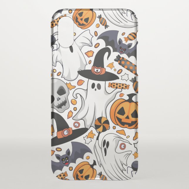 Ghosts Spooky and Creepy Cute Monsters Uncommon iPhone Case (Back)