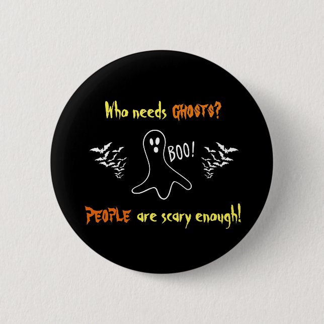 Ghosts vs. People Button (Front)
