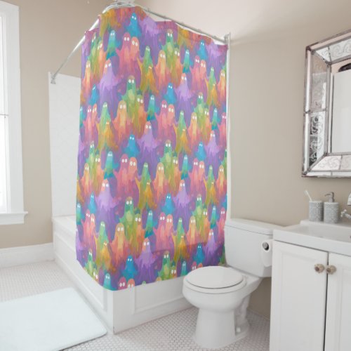 Ghosts Who Dare Shower Curtain