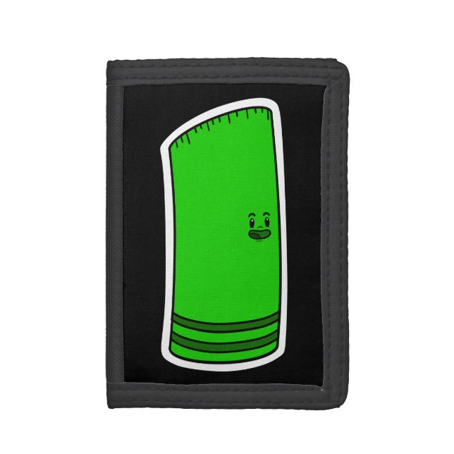 GHOSTTOON™ Brand Slim Pickins Black Trifold Wallet (Front Vertical)