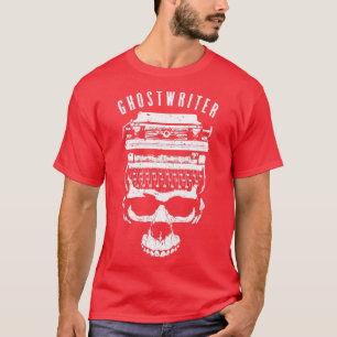 Ghostwriter Halloween Writer Author Ghost Typewrit T-Shirt