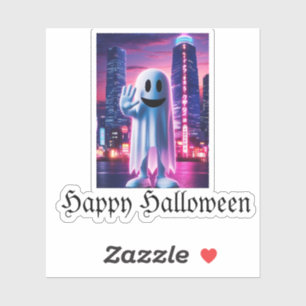 Ghosty Wave & Urban Lights  Sticker