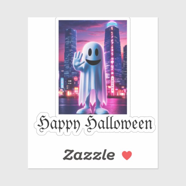 Ghosty Wave & Urban Lights  Sticker (Sheet)