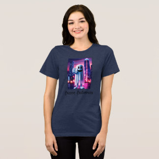 Ghosty Wave & Urban Lights  Tri-Blend Shirt