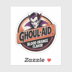 Ghoul-Aid Blood Orange Flavor Vampire Drink Sticker